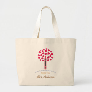 Grand Tote Bag Big crayon / Appréciation de l'enseignant