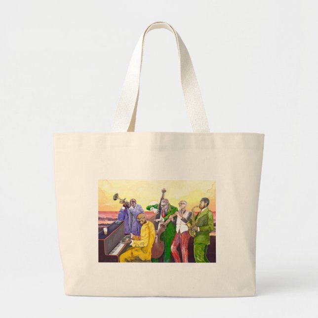 Grand Tote Bag ** Big JAzz Band ** (Devant)
