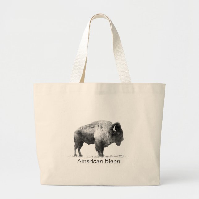 Grand Tote Bag Bison américain (Devant)
