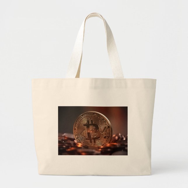 Grand Tote Bag Bitcoin (Devant)