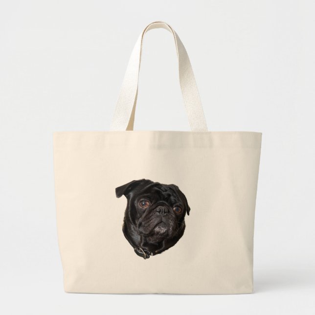 Grand Tote Bag Black Funny Carlin (Devant)