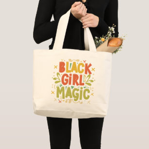Grand Tote Bag Black Girl Magic : Force, beauté et excellence