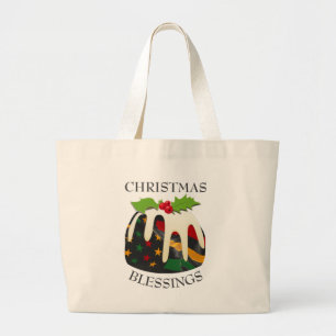 Grand Tote Bag Black History USA Drapeau CHRISTMAS PUDING