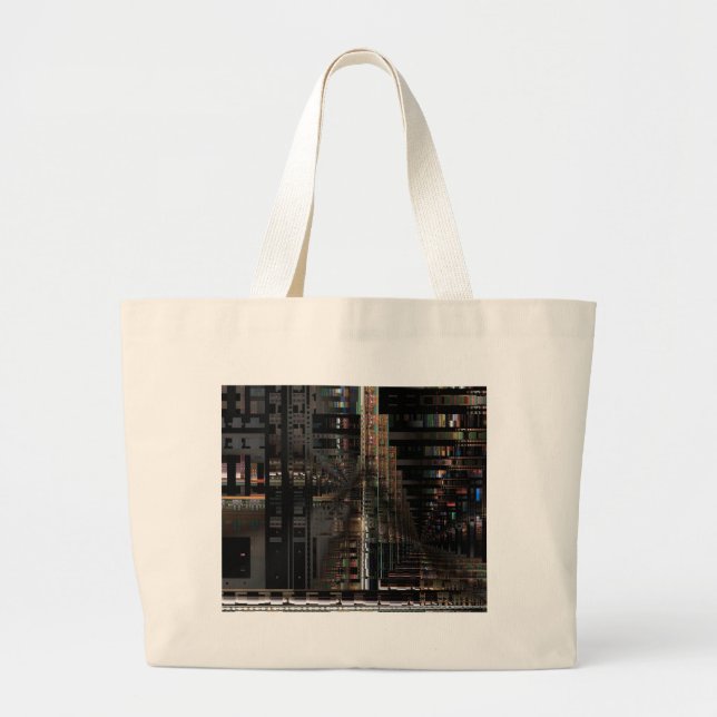 Grand Tote Bag BlackTechnology Circuit Board Ordinateur électroni (Devant)
