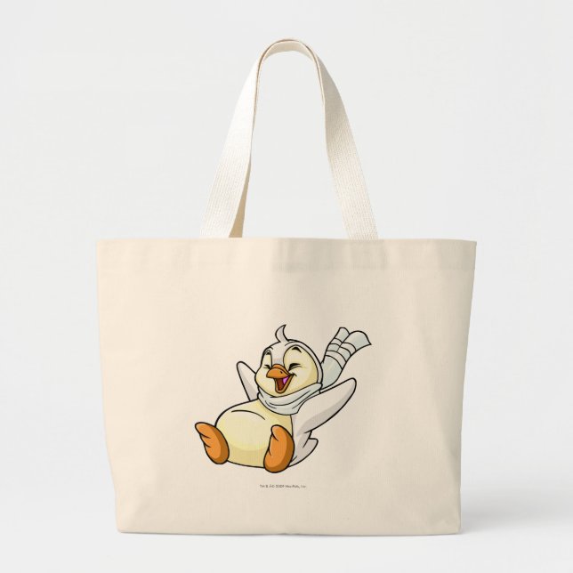 Grand Tote Bag Blanc de Bruce (Devant)