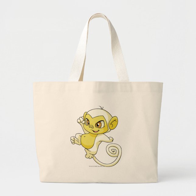 Grand Tote Bag Blanc de Mynci (Devant)
