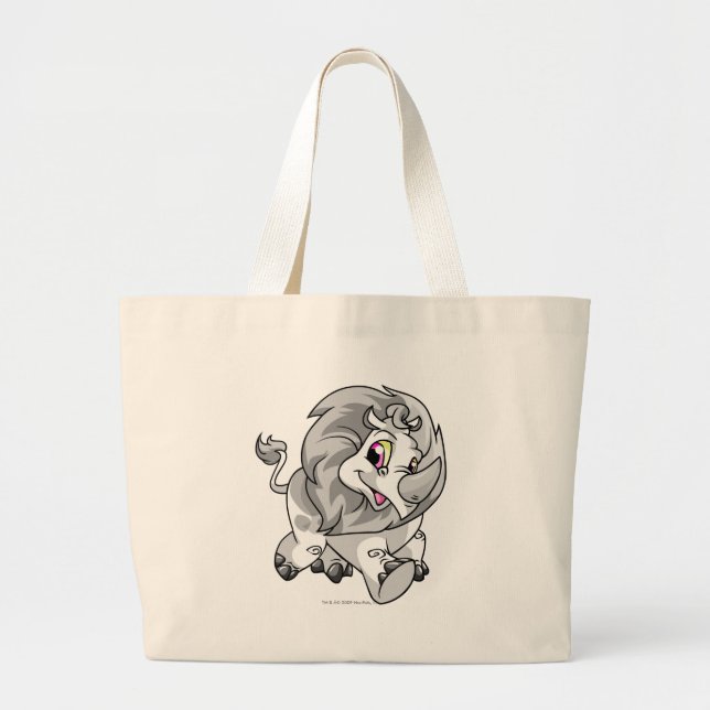 Grand Tote Bag Blanc de Tonu (Devant)