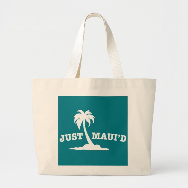 Grand Tote Bag Blanc juste Mauid (Devant)