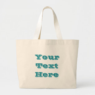 Grand Tote Bag Bleu Cyan Turquoise Turquoise Printemps saison Cou