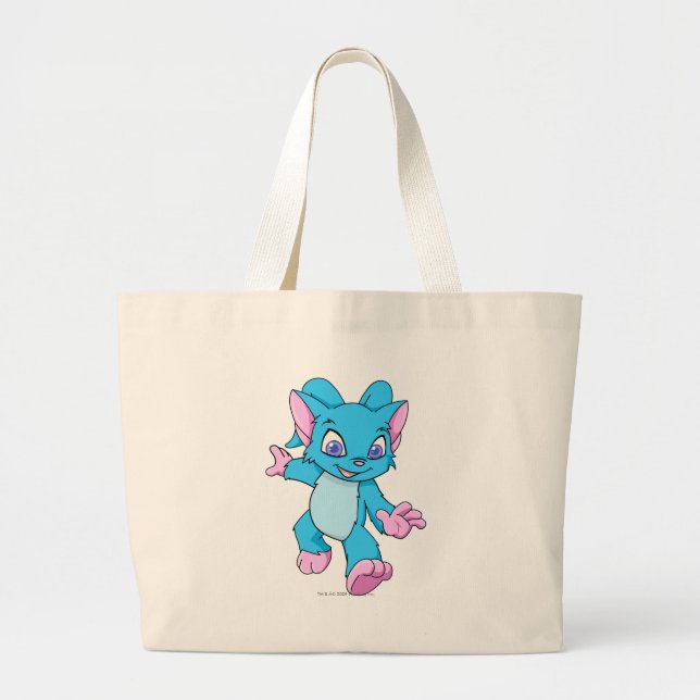 Grand Tote Bag Bleu d'Acara (Devant)