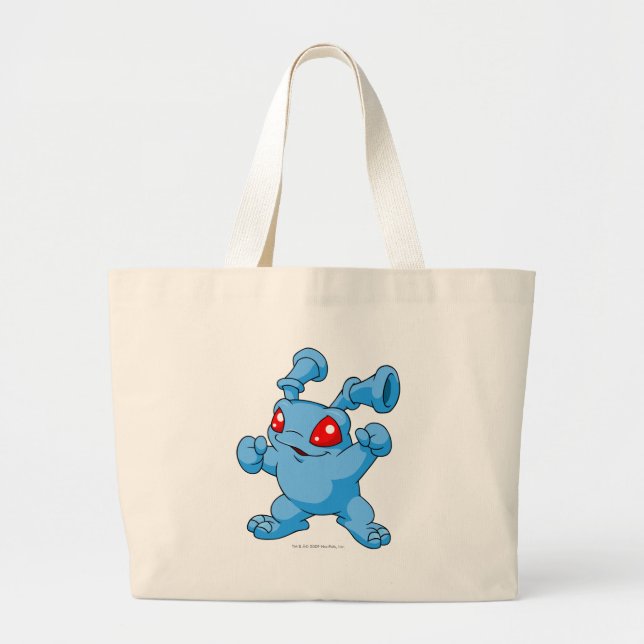 Grand Tote Bag Bleu de Grundo (Devant)