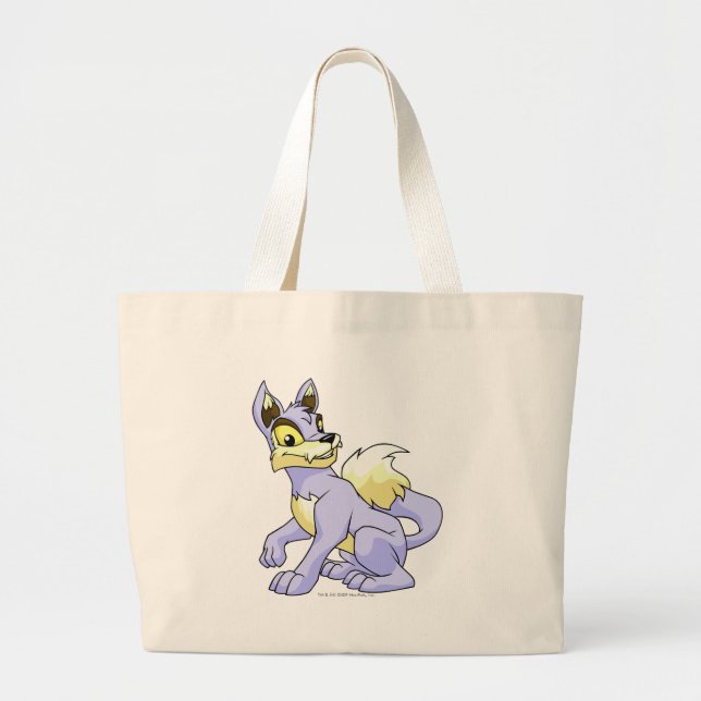 Grand Tote Bag Bleu de Lupe (Devant)
