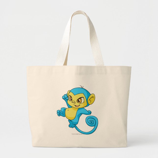 Grand Tote Bag Bleu de Mynci (Devant)