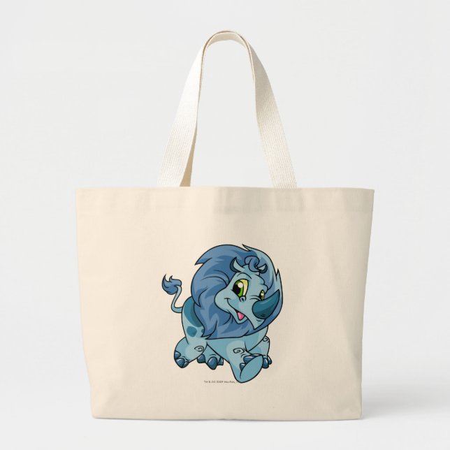 Grand Tote Bag Bleu de Tonu (Devant)