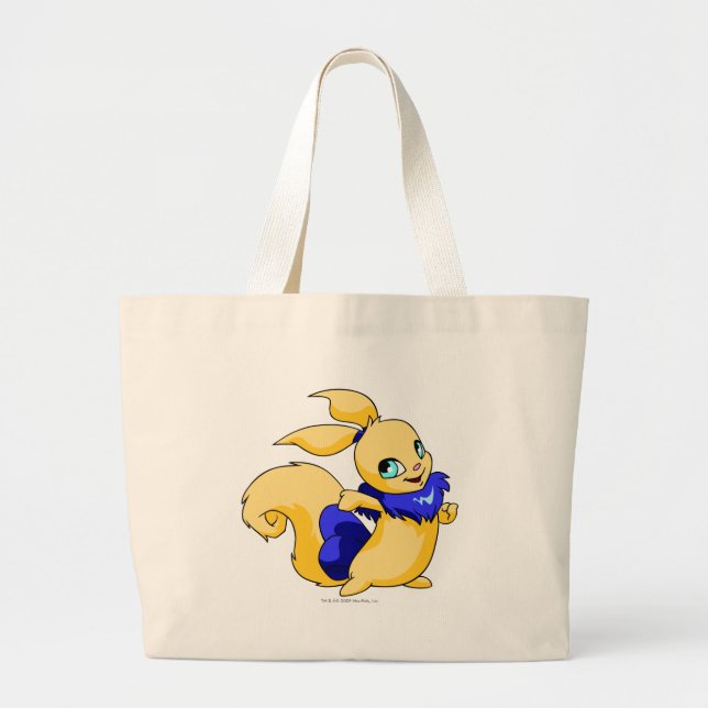 Grand Tote Bag Bleu d'Usul (Devant)