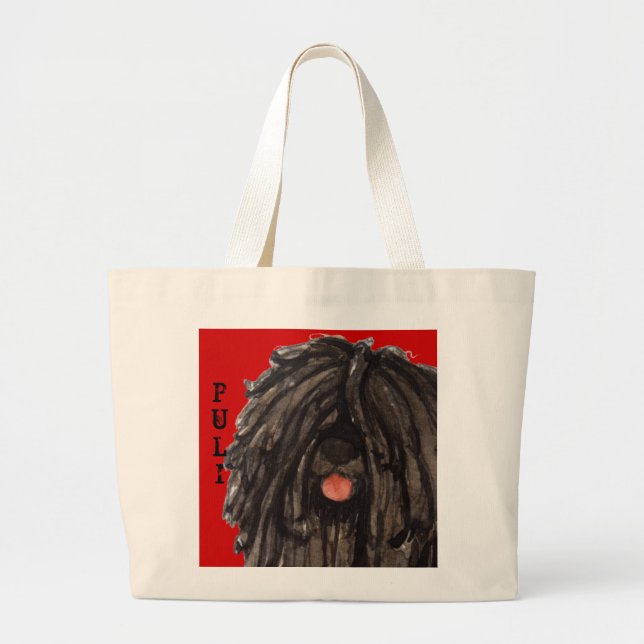 Grand Tote Bag Bloc de couleur de Puli (Devant)