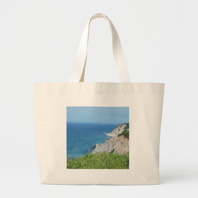 Grand Tote Bag Block Island Bluffs - Block Island, Rhode Island (Devant)