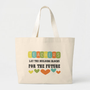 Grand Tote Bag Blocs constitutifs à l'avenir