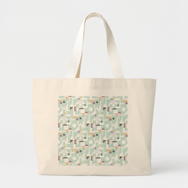 Grand Tote Bag Blocs constitutifs - bleu (Devant)