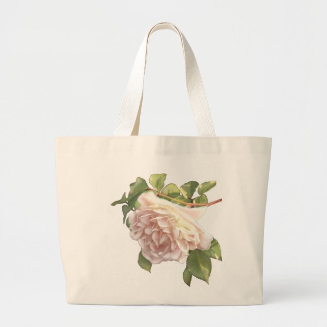 Grand Tote Bag Blushing Ivory Peach Rose (Devant)