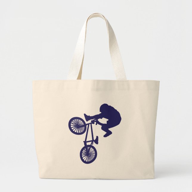 Grand Tote Bag BMX Biker (Devant)