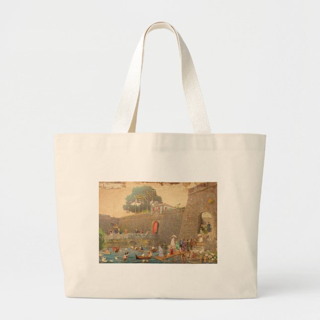Grand Tote Bag Bolso De Tela Gigante Castelo de São Thiago (Devant)