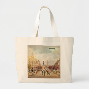 Grand Tote Bag Bolso De Tela Gigante Os Aliados, Porto. 1935