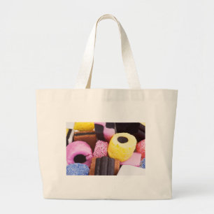 Grand Tote Bag bonbons célèbres de réglisse