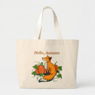 Grand Tote Bag Bonjour automne