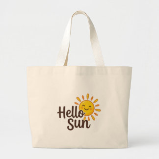 Grand Tote Bag Bonjour Soleil