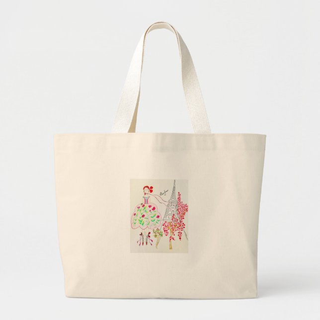 Grand Tote Bag Bonjour Tote (Devant)