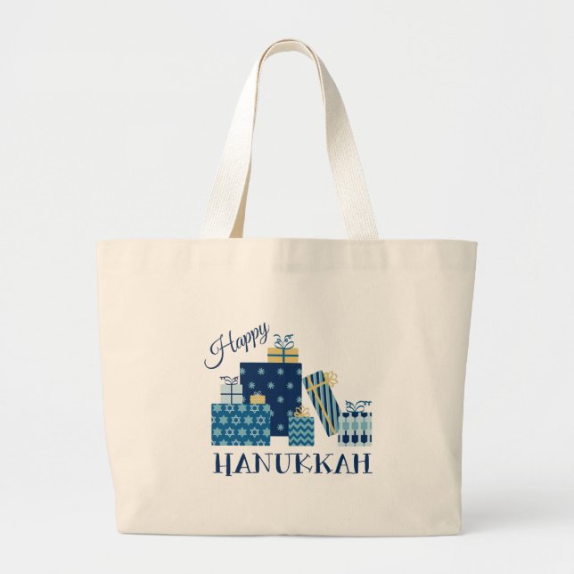 Grand Tote Bag Bonne Hanoukka (Devant)