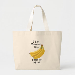 Grand Tote Bag Boosté par la banane fruit drôle