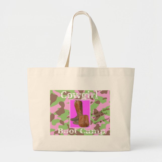 Grand Tote Bag Bootcamp de cow-girl (Devant)
