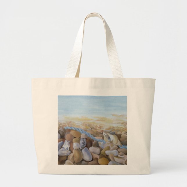 Grand Tote Bag Bord de mer (Devant)