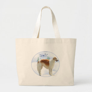 Grand Tote Bag Borzoi Noel