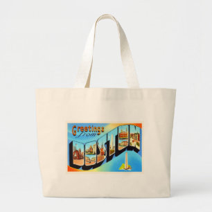 Grand Tote Bag Boston Massachusetts MA Vintage voyage Souvenir