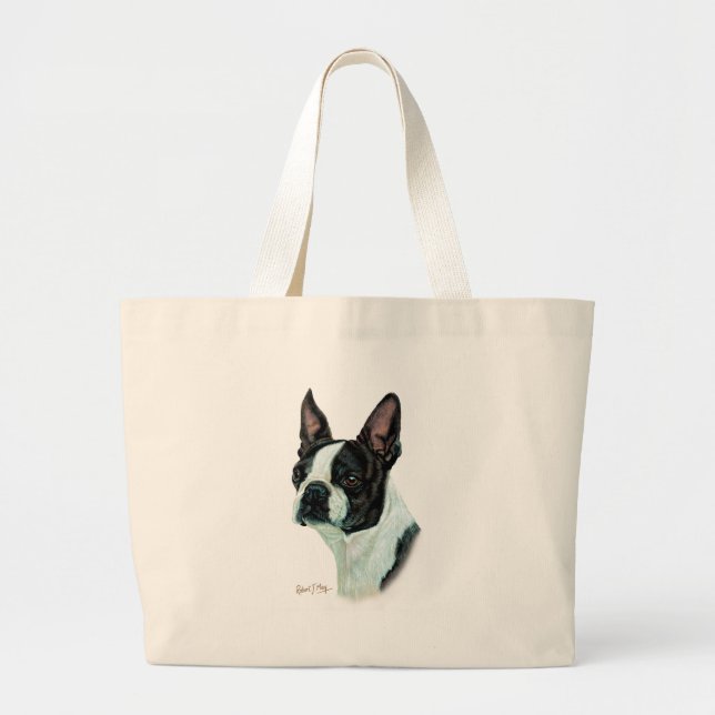 Grand Tote Bag Boston Terrier (Devant)