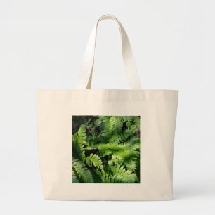 Grand Tote Bag Botanique de fèves vertes de printemps