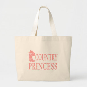 Grand Tote Bag Bottes de cowgirl Princesse de Country Chapeau de