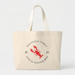 Grand Tote Bag Boule de homard Été Famille Fête de fruits de mer 