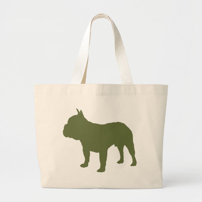 Grand Tote Bag Bouledogue français (Devant)
