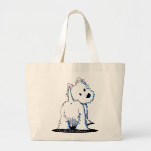 Grand Tote Bag Bout pelucheux Westie