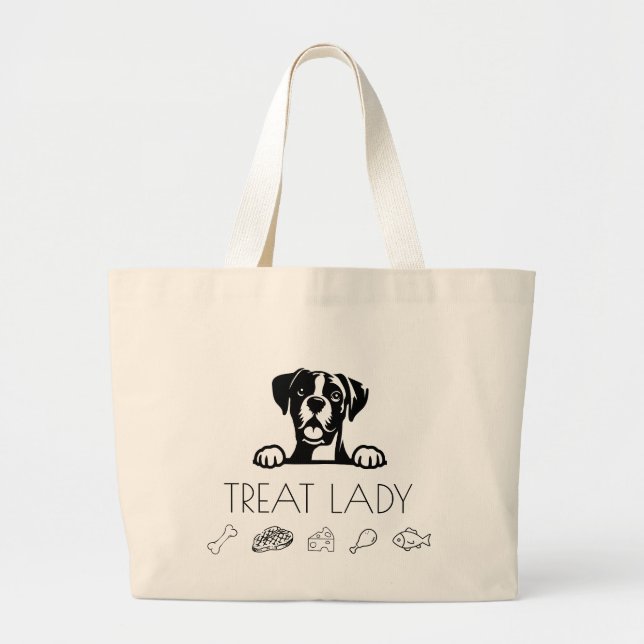 Grand Tote Bag Boxer "Traitée Madame" (Devant)