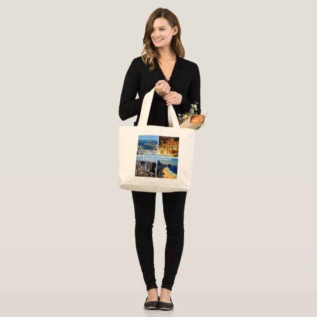 Grand Tote Bag BR Rio de Janeiro - Plage de Botafogo - Carnaval - (Devant (modèle))