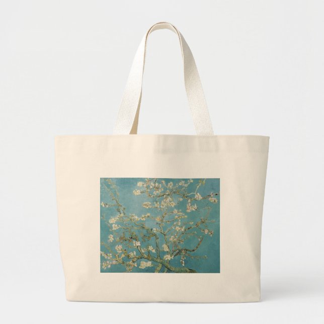 Grand Tote Bag Branches de Vincent van Gogh d'arbre d'amande (Devant)