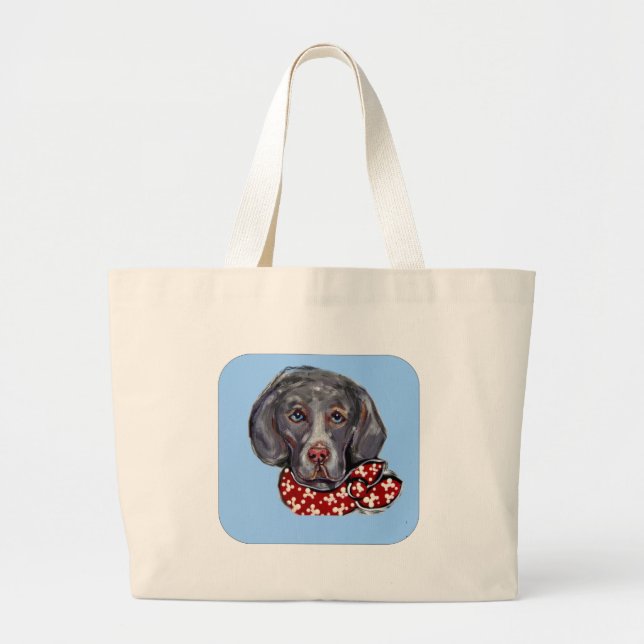 Grand Tote Bag Braque de Weimar (Devant)