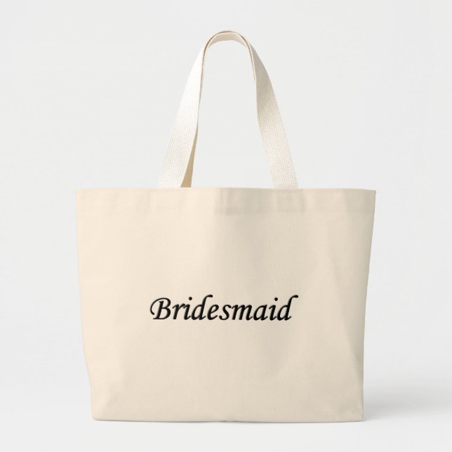 Grand Tote Bag Bridesmaid Black w Grey (Devant)