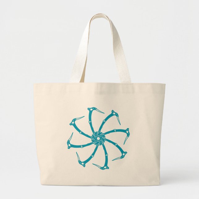 Grand Tote Bag Broche de l'outil de glace (Devant)