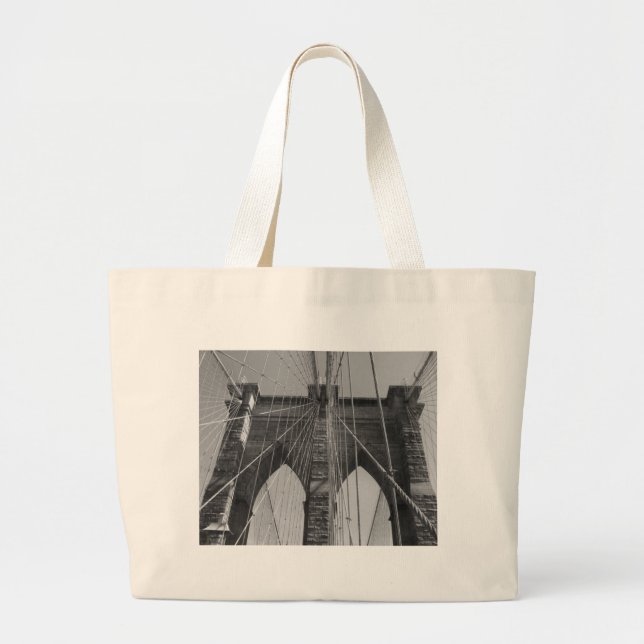 Grand Tote Bag Brooklyn Bridge New York City (Devant)